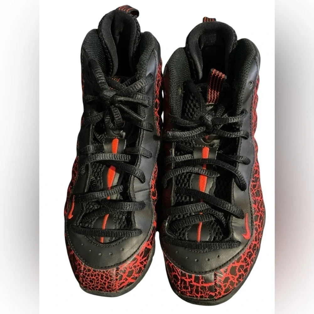 NIKE Little Posite One Lava Kids Foamposite Sneakers